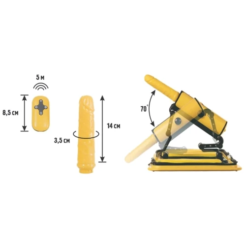 Секс-машина Toyfa F*ckBag Toyfa MotorLovers (желтый)