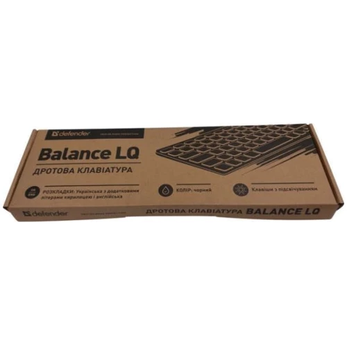 Клавиатура Defender Balance LQ LED USB UA Black (450790) UA