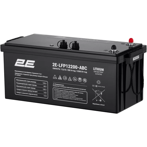 Аккумуляторная батарея 2E LFP12 12В, 200А 4S UA