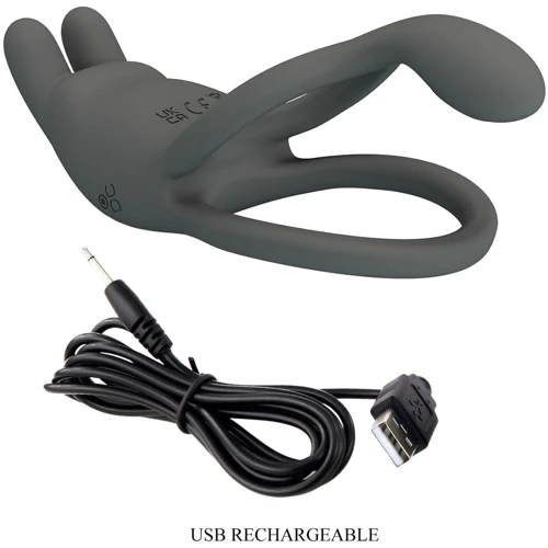 Ерекційне віброкільце LYBAILE Pretty Love - MASTER RING Gray (BI-210335-1)