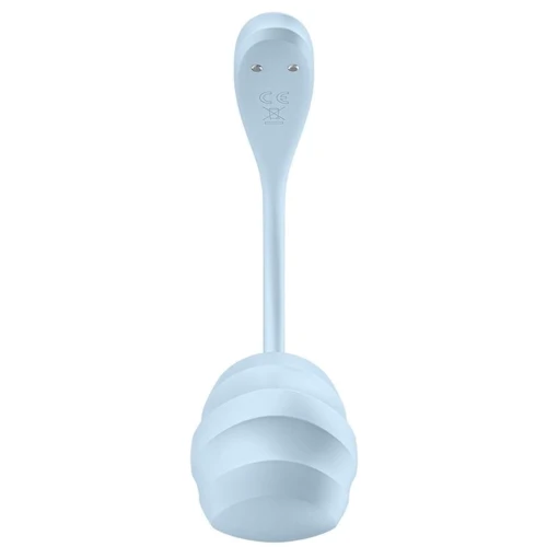 Виброяйцо Satisfyer Smooth Petal Connect App Light Blue