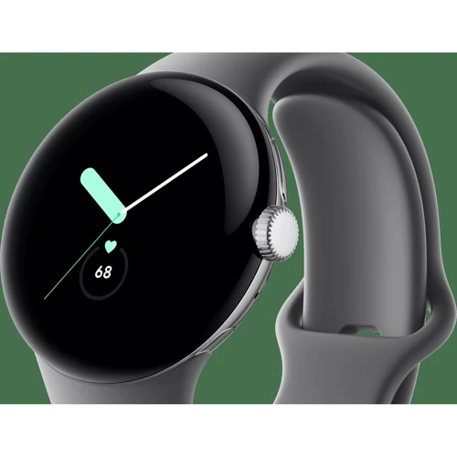 Смарт-часы Google Pixel Watch LTE Silver/Charcoal: Материал корпуса нержавеющая сталь