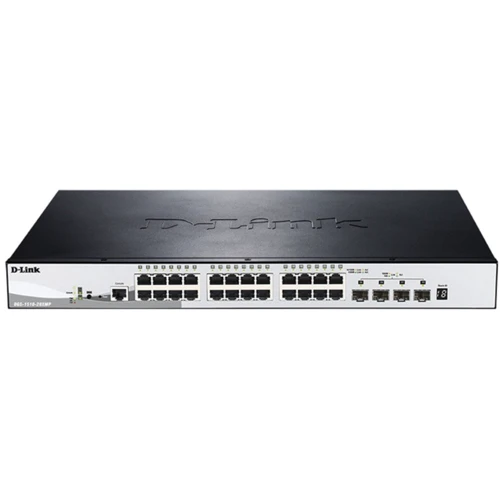 Сетевой коммутатор Smart D-Link DGS-1510-28XMP: Порты только Gigabit Ethernet (10/100/1000)