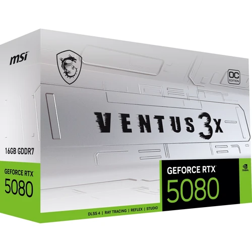 Видеокарта MSI GeForce RTX 5080 16G VENTUS 3X OC WHITE (G5080-16V3CW)