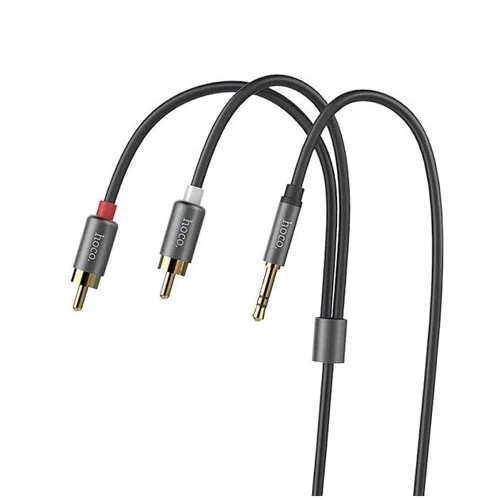 Кабель Hoco Audio Cable AUX 3.5mm Jack UPA10 1.5m Metal Gray: Длина 1.5 м