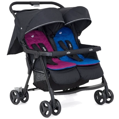 Прогулочная коляска для двойни Joie AIRE TWIN Rosy&Sea, синий с розовым (S1217AERNS000)