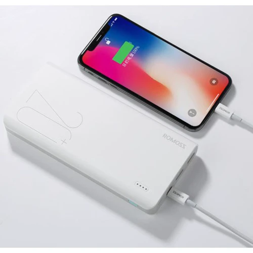 Внешний аккумулятор Romoss Power Bank 20000mAh Sense6+ White (PH80-C02-02): Особенности Индикатор заряда, быстрая зарядка