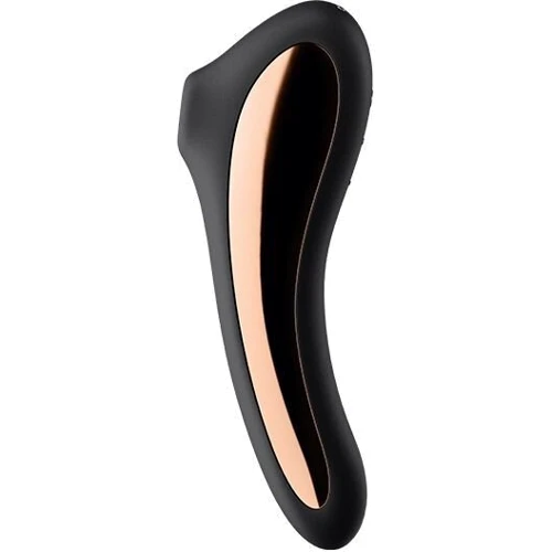 Вакуумний стимулятор із вібрацією Satisfyer Dual Kiss Black