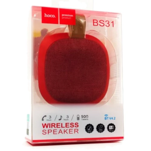 Акустика Hoco BS31 Red: Цвет красный