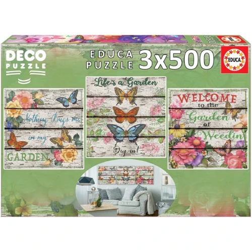 Пазл EDUCA Сад 3х500 елементів (EDU-17965)
