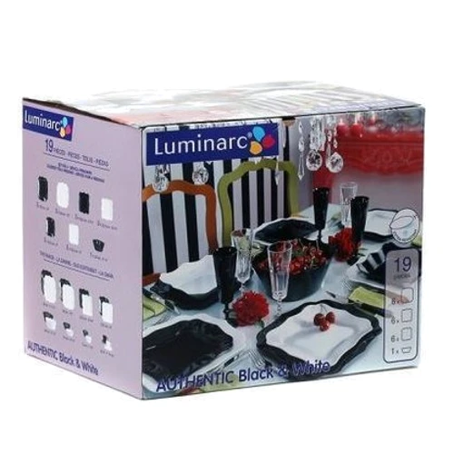 Столовый сервиз Сервиз Luminarc Authentic Black/White E6195 (19 пр.) фото 5