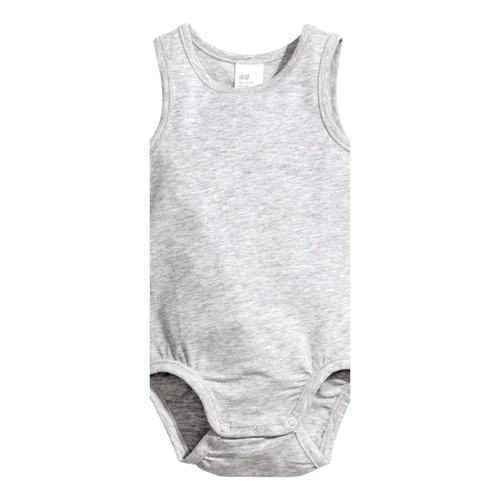 Боди H&M 5305556 50 см серое