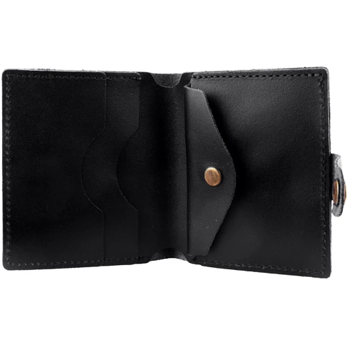 Мужской кошелек DNK Leather черный (DNKPURSE-R-VERT col.J): Формат кошелька Вертикальный