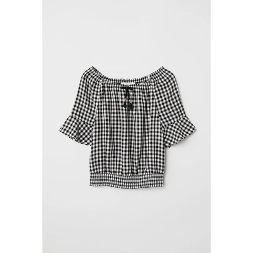 Топ H & M 6410118 158 см чорно-біла