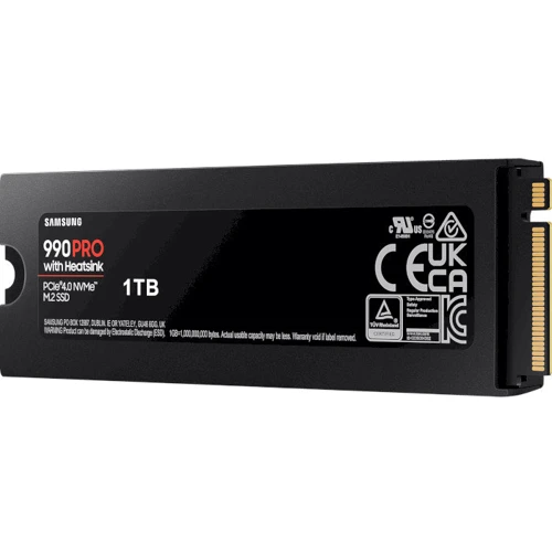 Samsung 990 Pro Heatsink 1TB (MZ-V9P1T0GW): Интерфейс подключения PCI-Express 4.0 (x4)