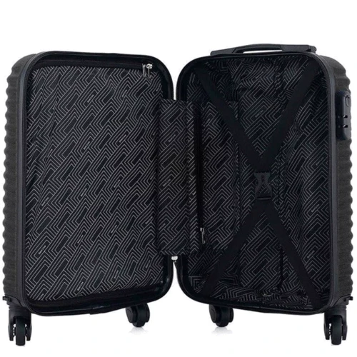 Чемодан Semi Line 20" (S) Black черный (T5608-0): Тип ручки Телескопическая ручка, Короткая ручка