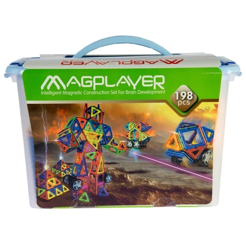 Магнітний констуктор MagPlayer 198 ед. (MPT-198) фото 3
