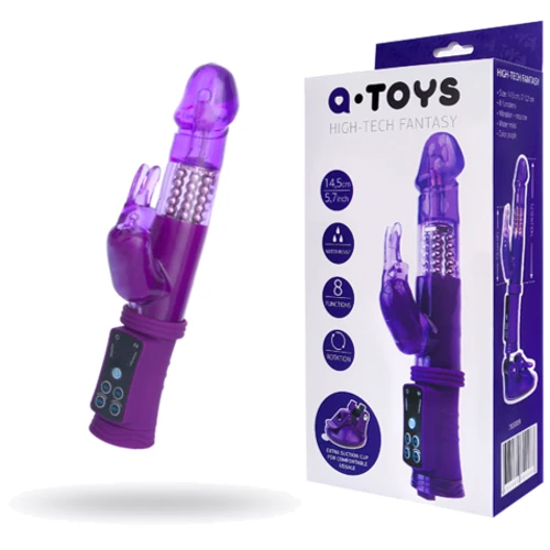 Вибратор с клиторальным стимулятором A-Toys High-Tech Fantasy