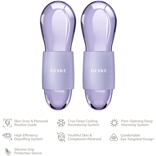 Масажер GESKE Cool&Warm Duo Eye Massager 7в1 purple