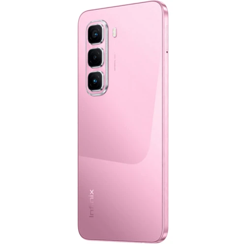 Смартфон Infinix Hot 50 Pro 8/256Gb NFC Blossom Pink (UA UCRF): Камера Тройная 50 МП (f/1.6) + 2 МП (f/2.4) + 2 МП / Quad-LED вспышка / HDR / Панорама / Фронтальная 8 МП (f/2.0) + фронтальная LED вспышка