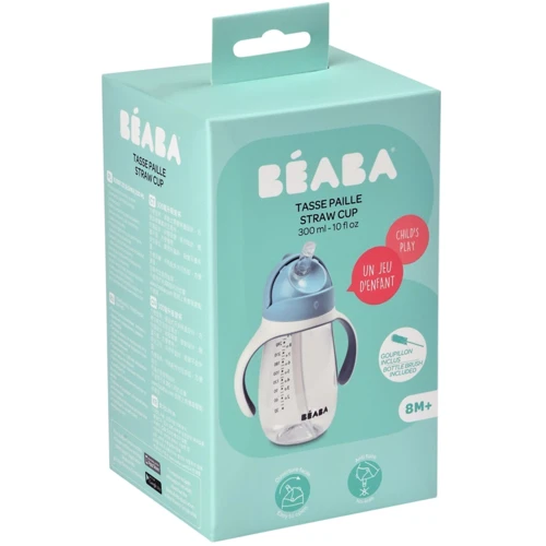 Поильник с трубочкой Beaba 300 мл голубой (913479): Производитель Beaba