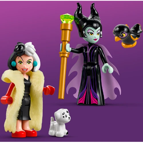 Конструктор LEGO Disney Villains Сукні Малефісенти та Круели Де Віль 524 деталі (43262): Кількість деталей, шт. 524