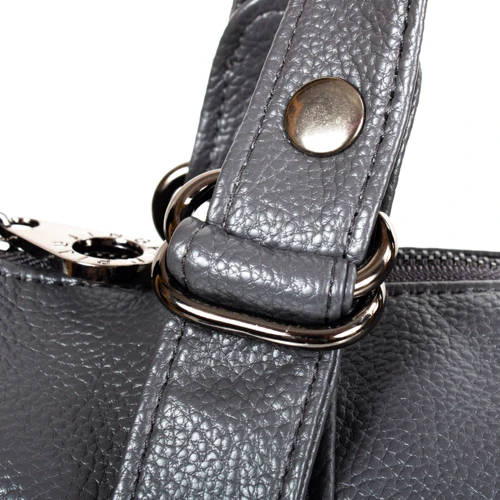 Женская сумка-мешок Valiria Fashion серая (DET1817-9): Тип ручки Со съемным ремнем, Плечевой ремень, С двумя ручками, Длинная ручка