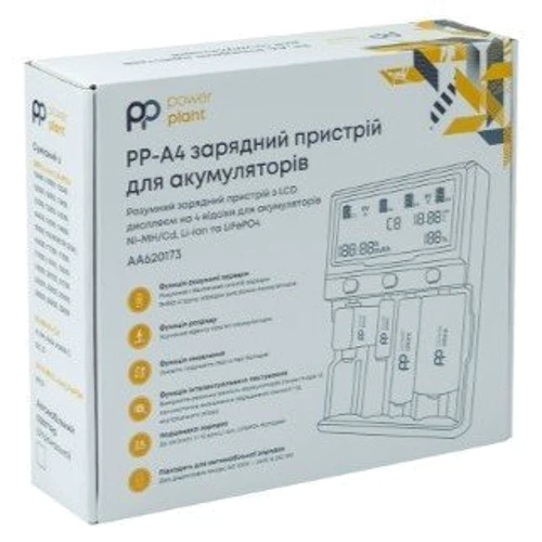 PowerPlant PP-A4 (Ni-MH,Cd,Li-ion,LiFePO4/input AC 100V-240V DC 12V) (AA620173) фото 4