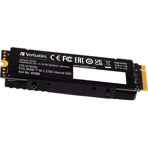 Verbatim Vi7000G 2 TB (49368): Интерфейс подключения PCI-Express 4.0 (x4)