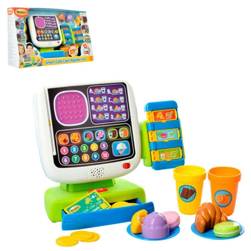 Кассовый аппарат WinFun 2515-38 обучающий, звук(укр), свет, продукты, монеты
