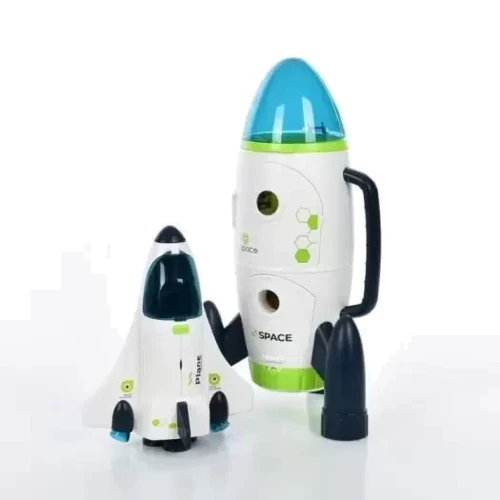 Ігровий набір Space Set ракета 43 см, космоліт, машина, космонавт 3 шт. (YB1988)