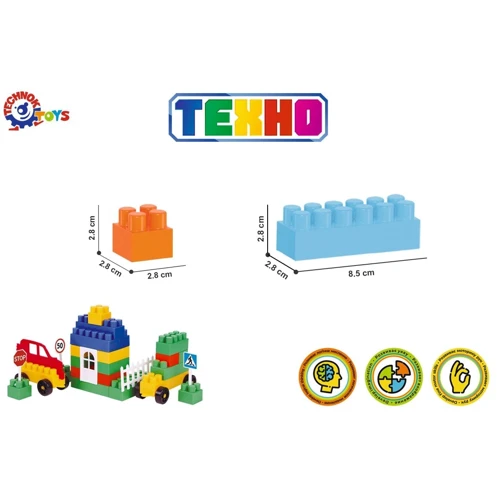 Конструктор ТехноК Техно 7, 540 элементов (0557)