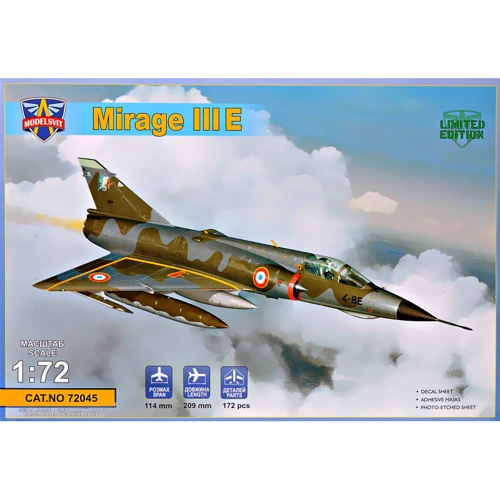 Модель ModelSvit Французский истребитель Mirage III E (MSVIT72045)