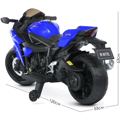 Дитячий електромотоцикл 2 колісний Bambi Racer синій (M 4877EL-4)