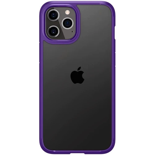 Чехол для iPhone Spigen Crystal Hybrid Hydrangea Purple (ACS01478) for iPhone 12 Pro Max: Материалы поликарбонат и полиуретан