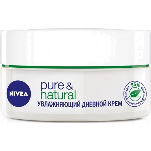 Nivea Pure & Natural Moisturising Day Cream Крем увлажняющий дневной для нормальной и комбинированной кожи 50 ml: Пол Для женщин