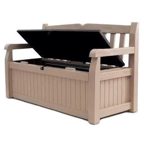 Лавка-ящик для зберігання Keter Eden Bench 265 л світлий беж (7290103653422): Вид Лавка