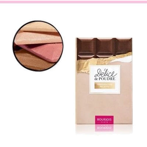Bourjois Delice de Poudre Палетка хайлайтерів 18 g: Вид Хайлайтер