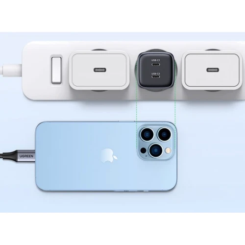 Зарядное устройство Ugreen Wall Charger 2xUSB-C CD294 45W Gray (90573) фото 6