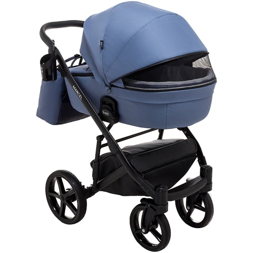 Коляска 2 в 1 Bair Marcel Soft BM-43 синий: Материал колес резина