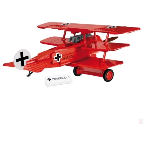 Конструктор Cobi Первая Мировая Война Самолет Fokker Dr. I Красный барон, 174 детали: Серия Первая Мировая война