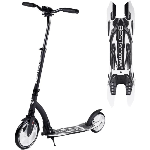 Самокат Best Scooter чорно-білий (75343)