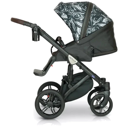 Коляска 3 в 1 Verdi Mocca 15 Графит / Аппликация (9023-VMOC-15): Ширина шасси 60 см