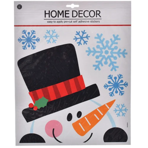 

Наклейка для окон Снеговик, 38х31см, Jumi