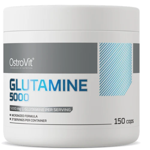 Аминокислота для спорта OstroVit Glutamine 5000 mg 150 caps / 37 servings