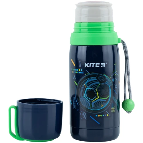 Термос Kite Goal 350 мл (K24-301-1): Матеріал колби Нержавеющая сталь