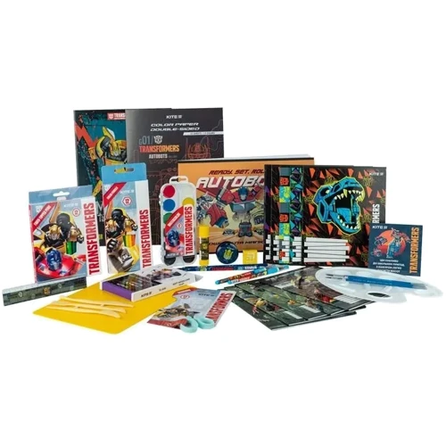 Подарочный набор для первоклассника Kite Transformers (TF24-S01): Цвет синий
