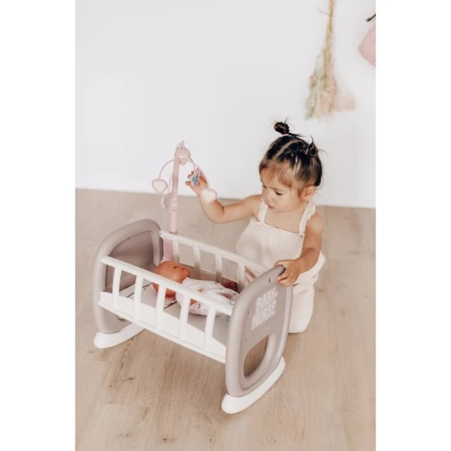 Колиска Smoby Toys Baby Nurse з мобілем Рожевий (220372) фото 5