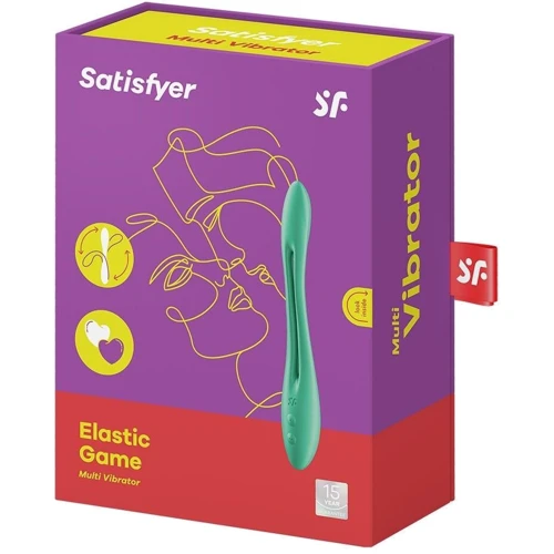 Универсальный гибкий вибратор для пар Satisfyer Elastic Game Light Green