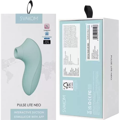 Вакуумный стимулятор Svakom Pulse Lite Neo Seafoam Blue